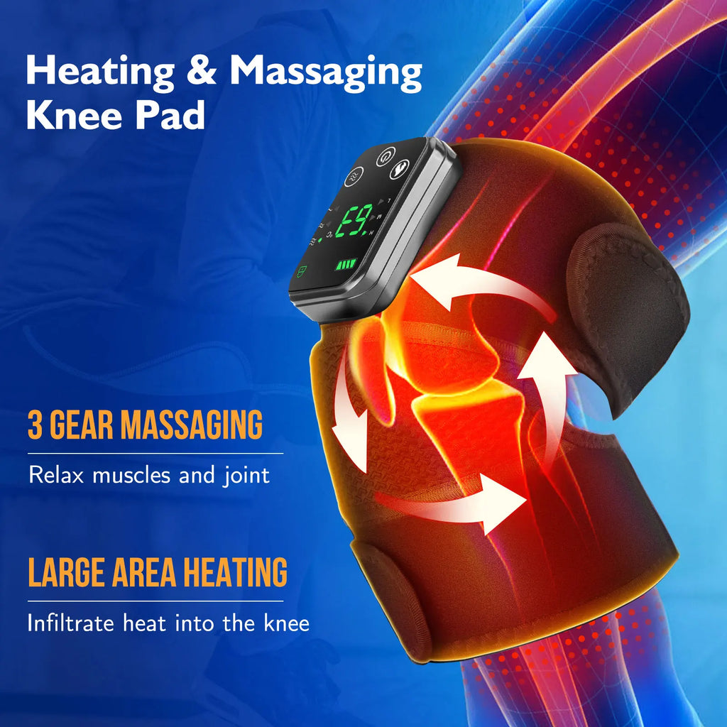 Adjustable Heating Vibration Shoulder Brace Support, Electric Heating Pad for Shoulder, Left and Right Shoulder Massager Warming