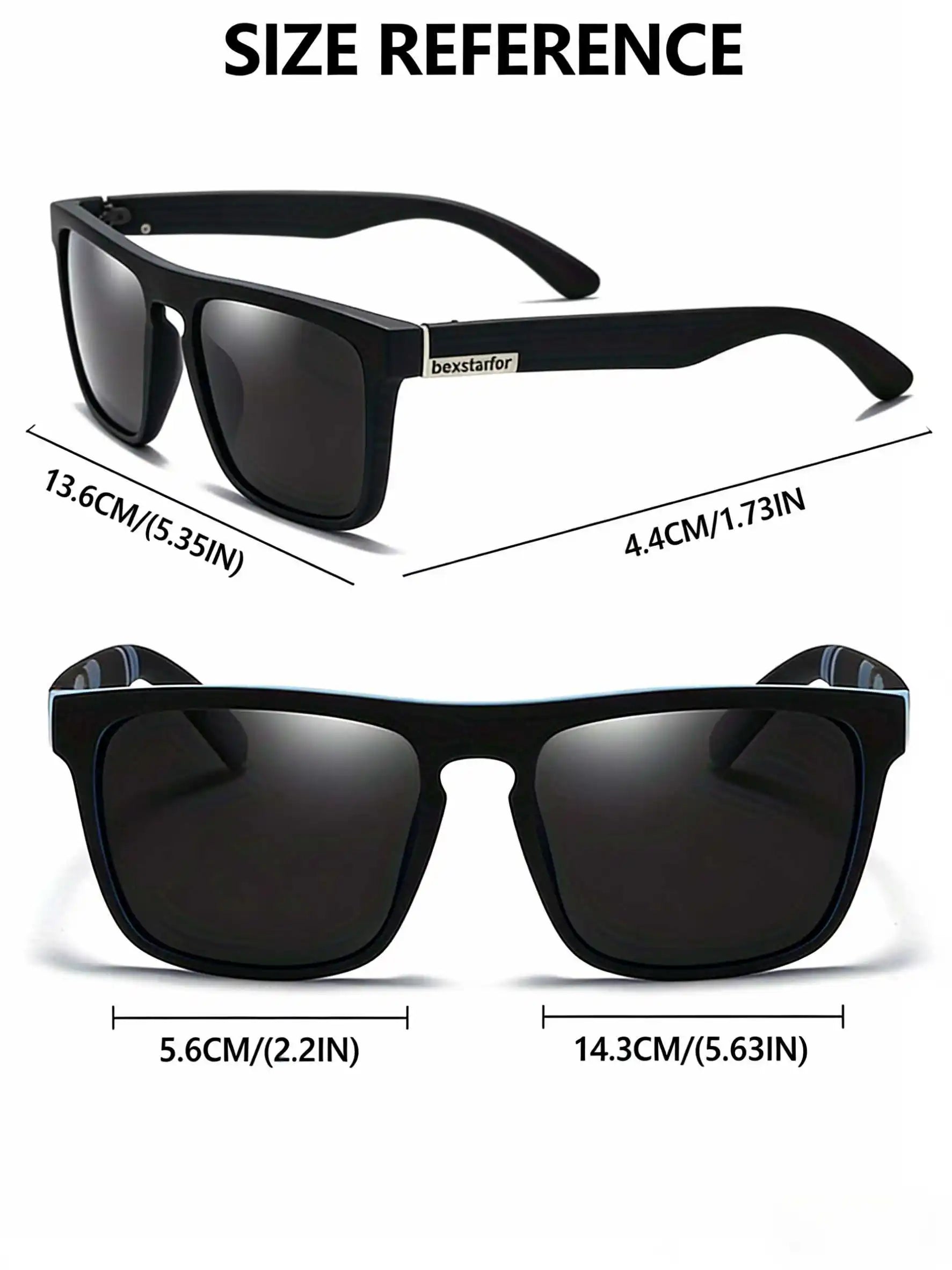 6-Pack of Classic Square Fashion Sunglasses, Suitable for Both Men and Women, Ideal for Travel, Fishing, Cycling, Summer, Beach, and Outdoor Vacations