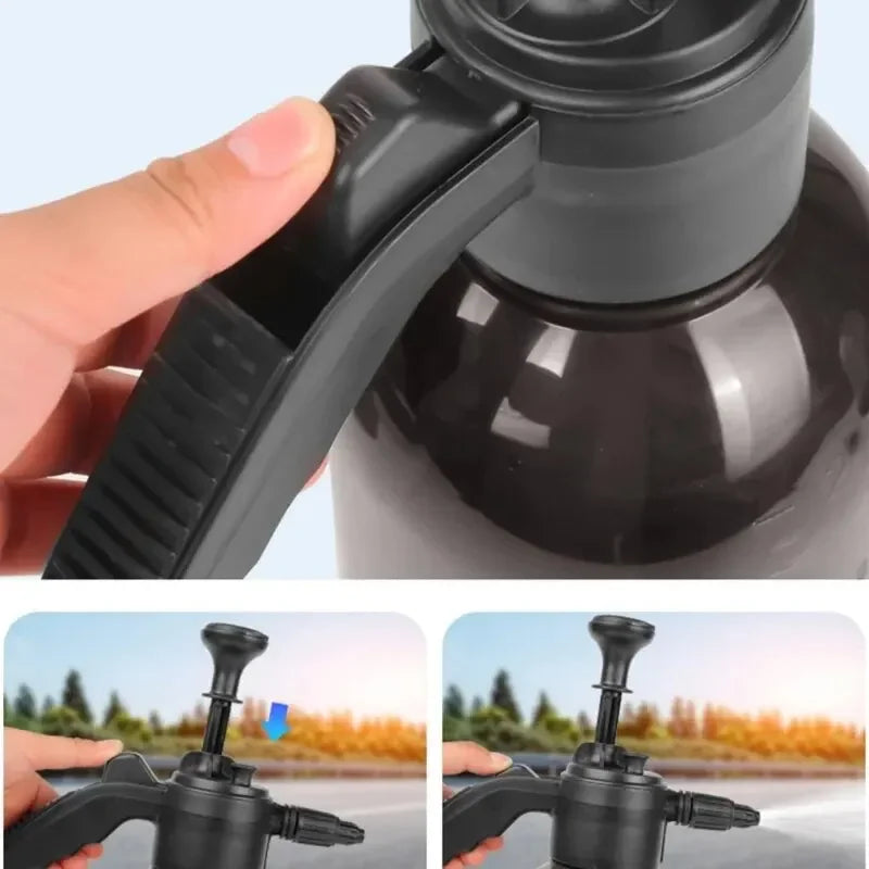 2L Foam Sprayer Car Wash Hand-held Foam Watering Can Air Pressure Sprayer Plastic Disinfection Water Bottle Car Cleaning Tools