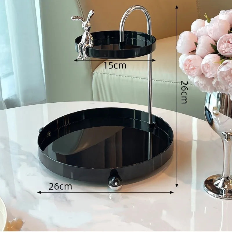 Makeup Organizer Tray Cosmetic Jewelry Lipstick Skincare Storage Shelf Perfume Watches Glasses Keys Rack Home Bathroom Holder