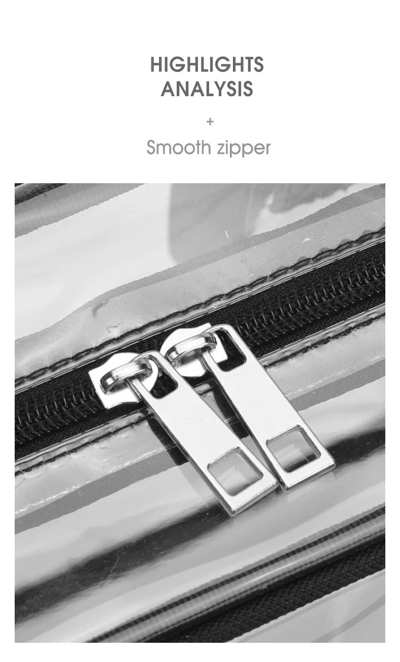 Ladies' shoulder bagTransparent swimming bag PVC travel storage bag travel bag sports stadium concert beach student fashion bag