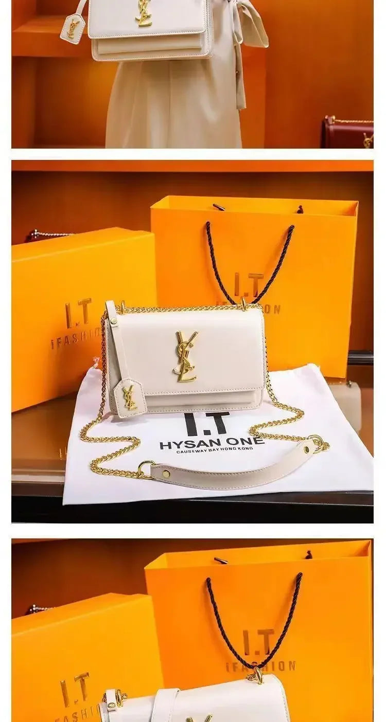 2026 new women's shoulder messenger bag big brand with the same fashion chain bag versatile