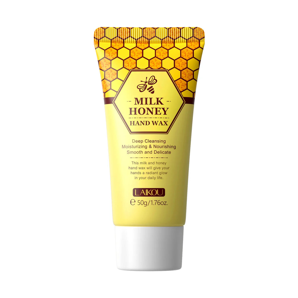 Laikou  Honey Hand Wax Moisturizing Exfoliating  Anti-Aging Hand Exfoliator Scrub Hands  lotion Peeling Masks Skin Care 50g