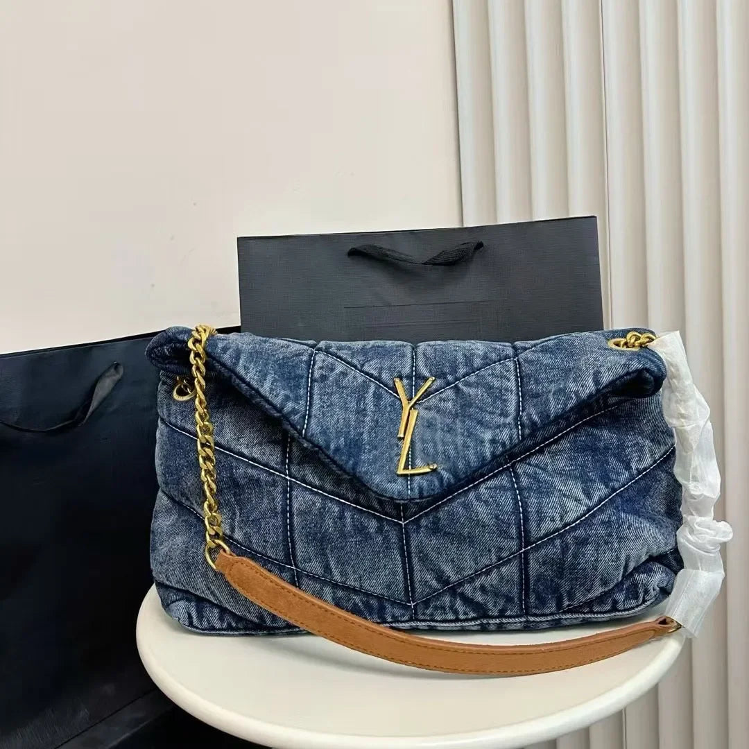Designer Shoulder Luxury Woman Fashion Handbag Classic Womens Printed Retro Sweet Outdoors Purse Underarm Bag yslbags yslcross b