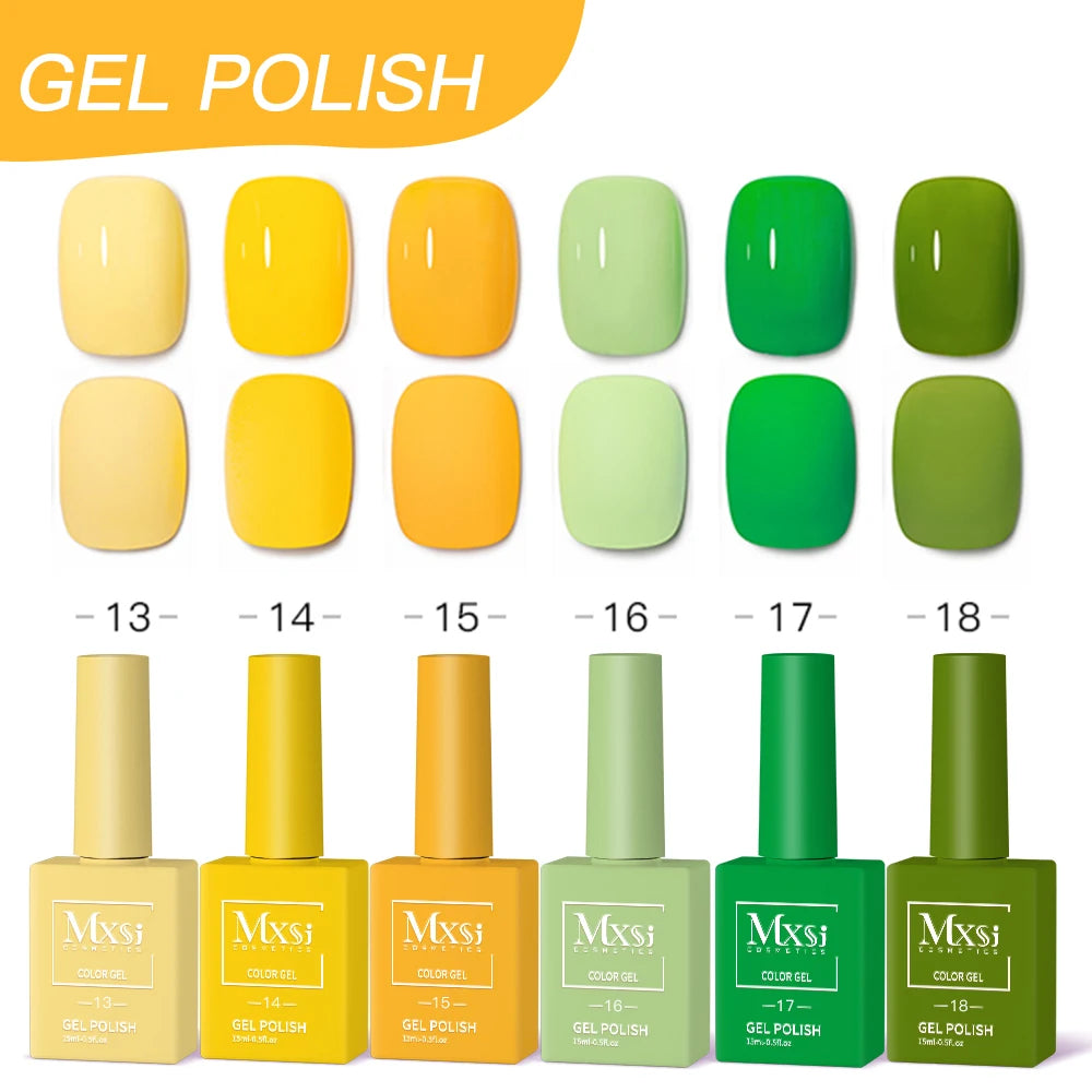 Nail Gel Polish Set DIY Nail Art 6pc Semi Permanent UV LED Gel Kit For Nails Decoration Manicure Soak Off Painting Vernis Design