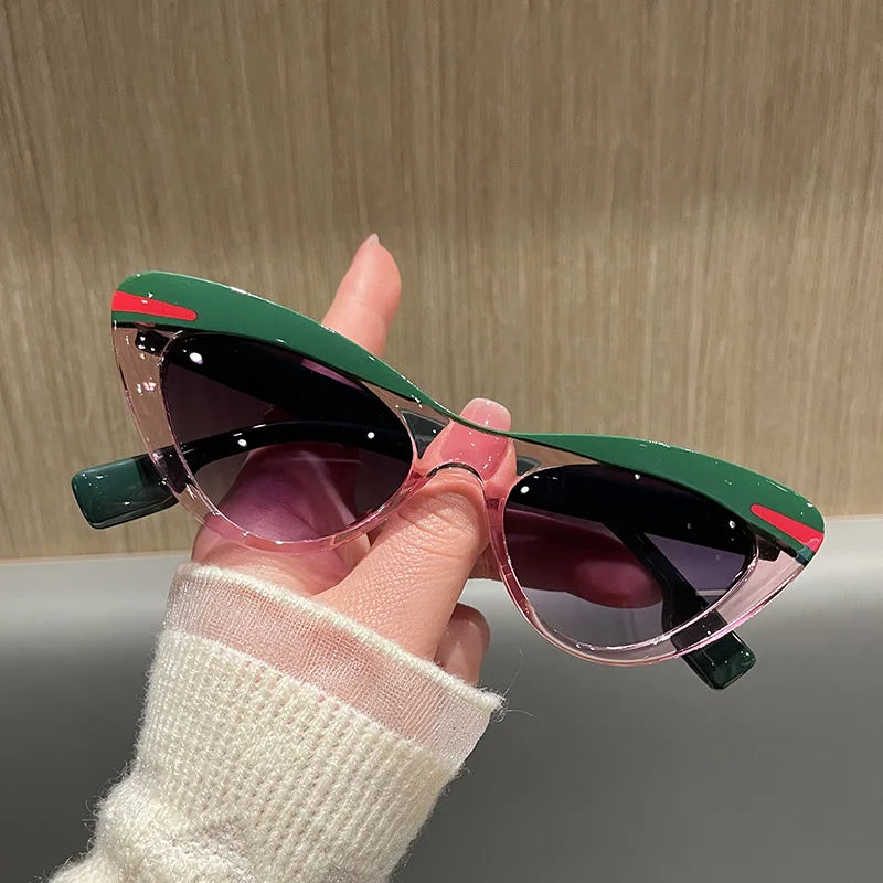 New Fashion Cat Eye Sunglasses Women Vintage Shades Brand Designer Gafas Luxury Sun Glasses UV400 Eyewear Oculos