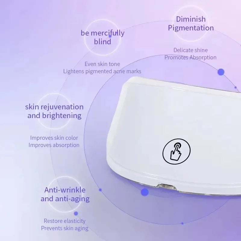2025 Neck LED Mask 7 Colors Photon Anti-Wrinkle Skin Brightening Neck Beauty Mask Skin Tightening Neck Wrinkle Remover Skin Care