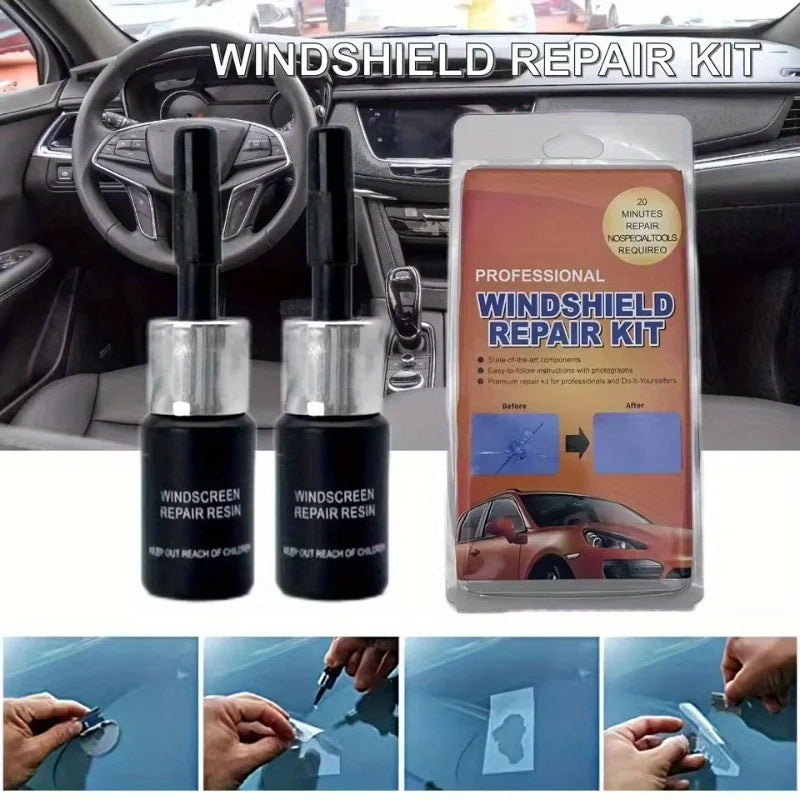 Car Glass Repair Window Crack Gone Remove Scratch AutomobileTruck Motorcycle Broken Repair Cracks Gone Glass Kit Windscreen Tool