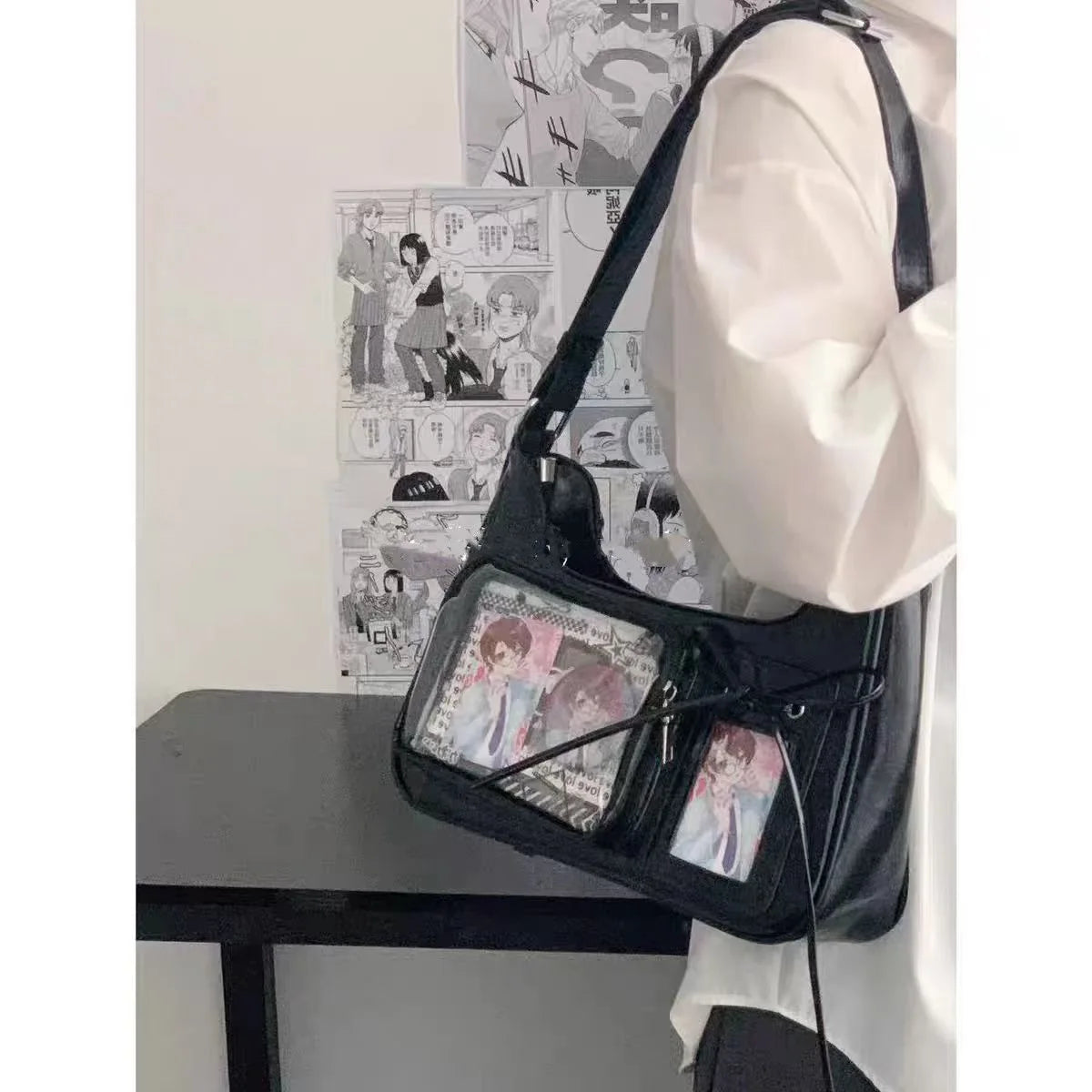 Women's Transparent Ida Bags Japan Shoulder Bags Women Students Crossbody Bags Women's Designer Handbags