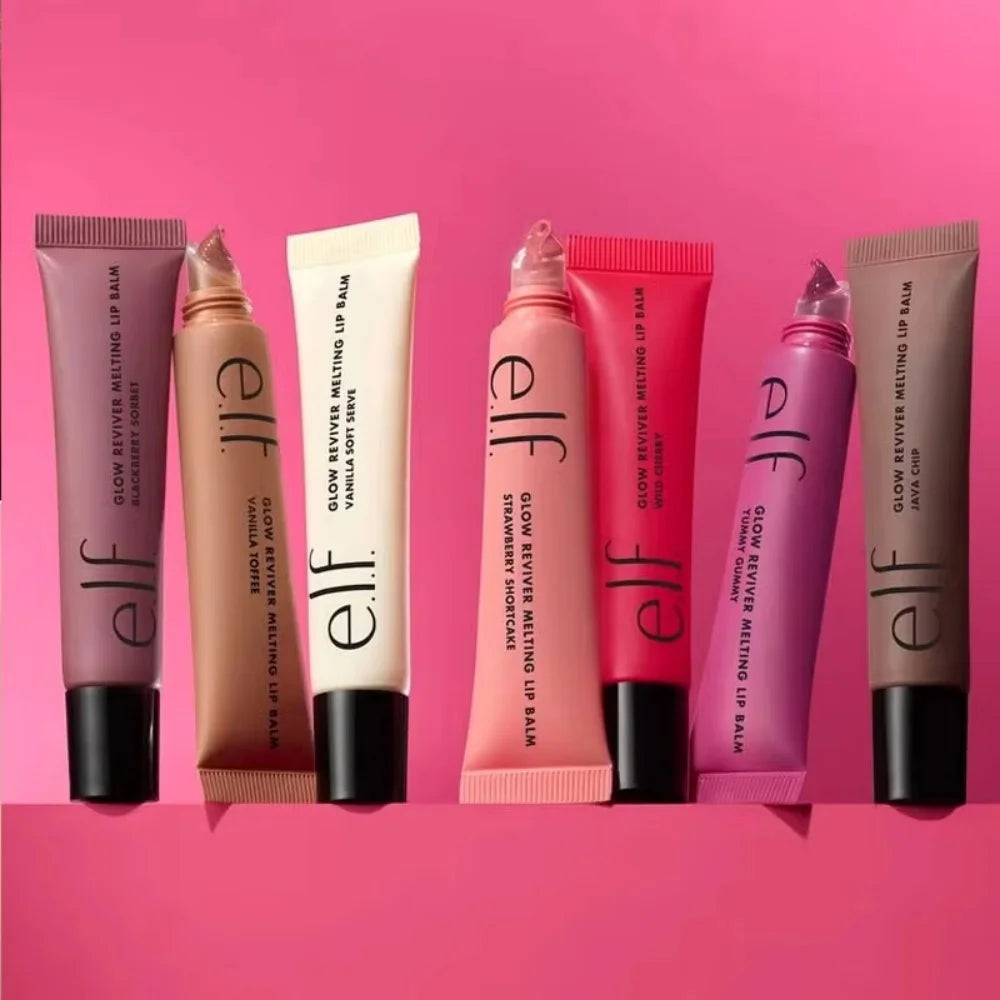 Elf Lip Gloss 6-Colors Lip Balm Optional Lightweight Hydrating Nourishing Repairing Improve Dryness Create Naturally Plump Lips