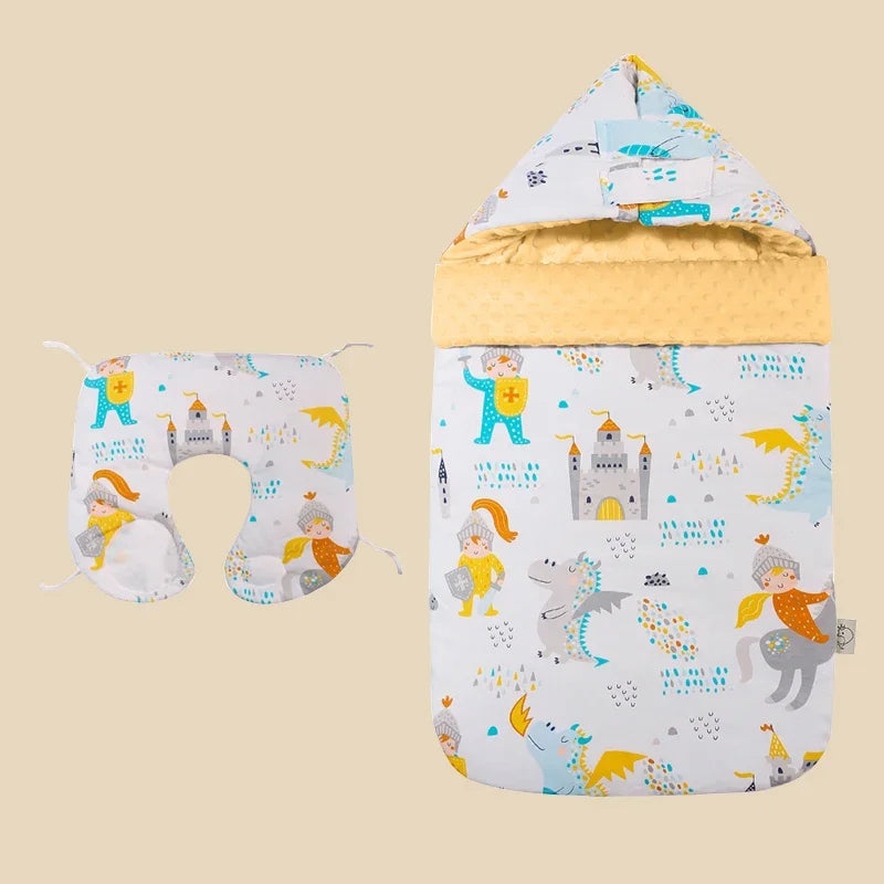 Warm Baby Stroller Sleeping Bag Fleece Prams Footmuff Infant Swaddle Wrap Envelopes For Newborns Baby Blanket 3 Colors Sleepsack