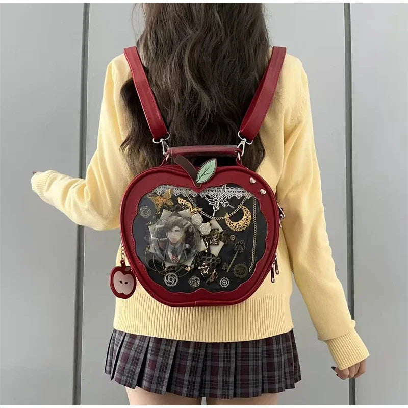 Creative Women's Ita Bag,original Cute Kawaii Ita Backpack,apple Five Pointed Star Street Fashion Harajuku Girl Crossbody Bag