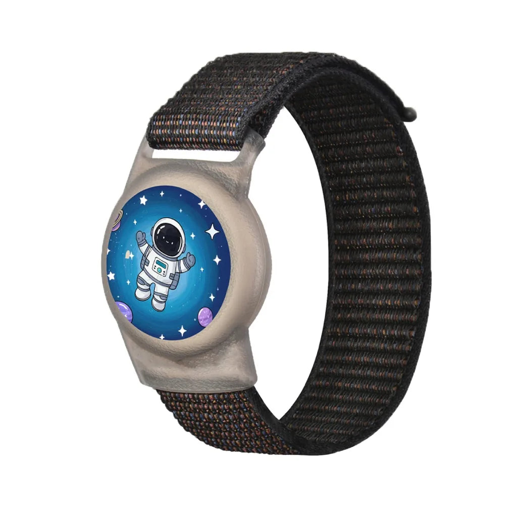 Waterproof Airtag Bracelet for Kids Soft Nylon Hidden Air Tag Wristband Full Cover Lightweight  Band for Toddler Child