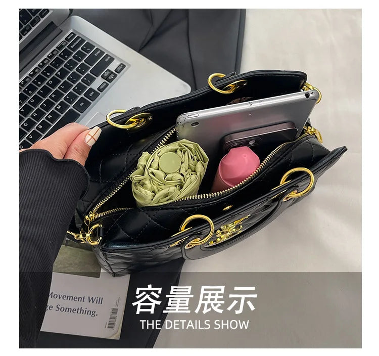 New Arrival Women's Tote Bag Unique Niche Design Stylish Commuter Essential Spacious Capacity Daily Needs Versatile Shoulder Bag