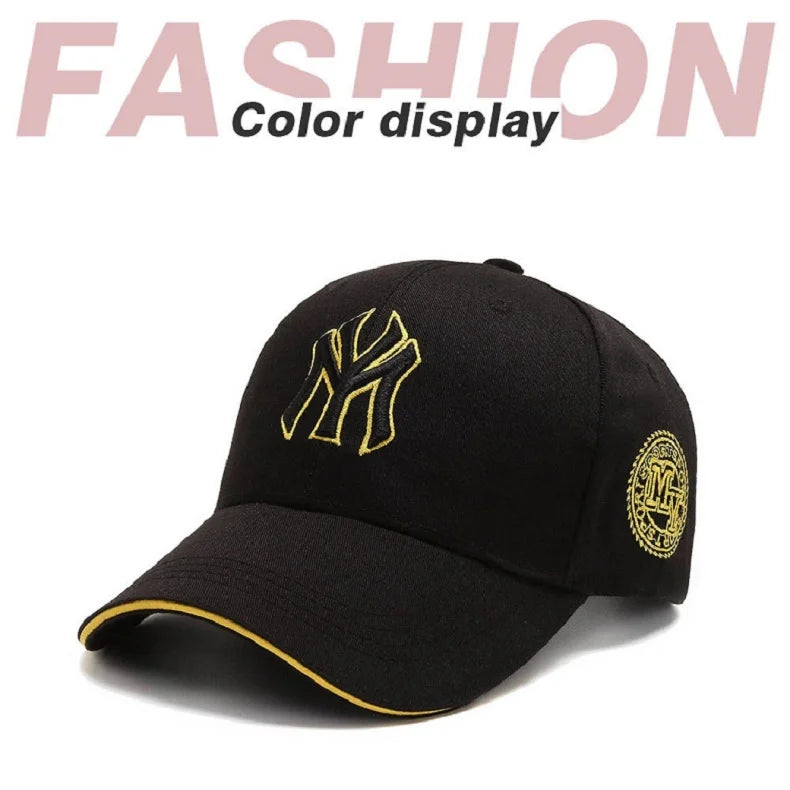 Fashion Letters MY Embroidery Baseball Cap For Women Men Cotton Unisex-Teens Snapback Flat Bill Hip Hop Tide Hats Visors Sun Hat