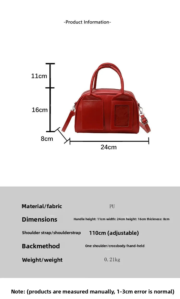 2026 New Y2K Harajuku Shoulder Bag Women Korean Transparent Ita Bag Crossbody Bag Female Japanese Designer Trend Handbag Purse