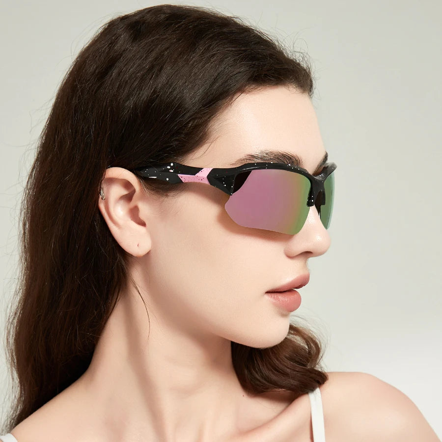 Fashion UV400 Safety Goggles Men Women  Running Mountaineering Sunglasses Bicycle MTB Eyewear Outdoor Sport Eyeglasses