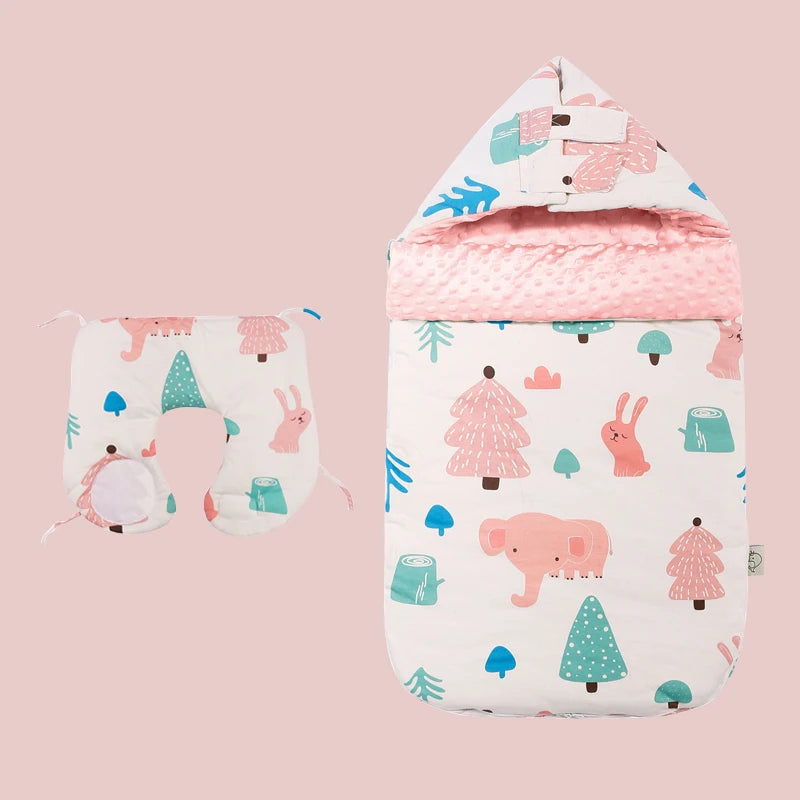 Warm Baby Stroller Sleeping Bag Fleece Prams Footmuff Infant Swaddle Wrap Envelopes For Newborns Baby Blanket 3 Colors Sleepsack