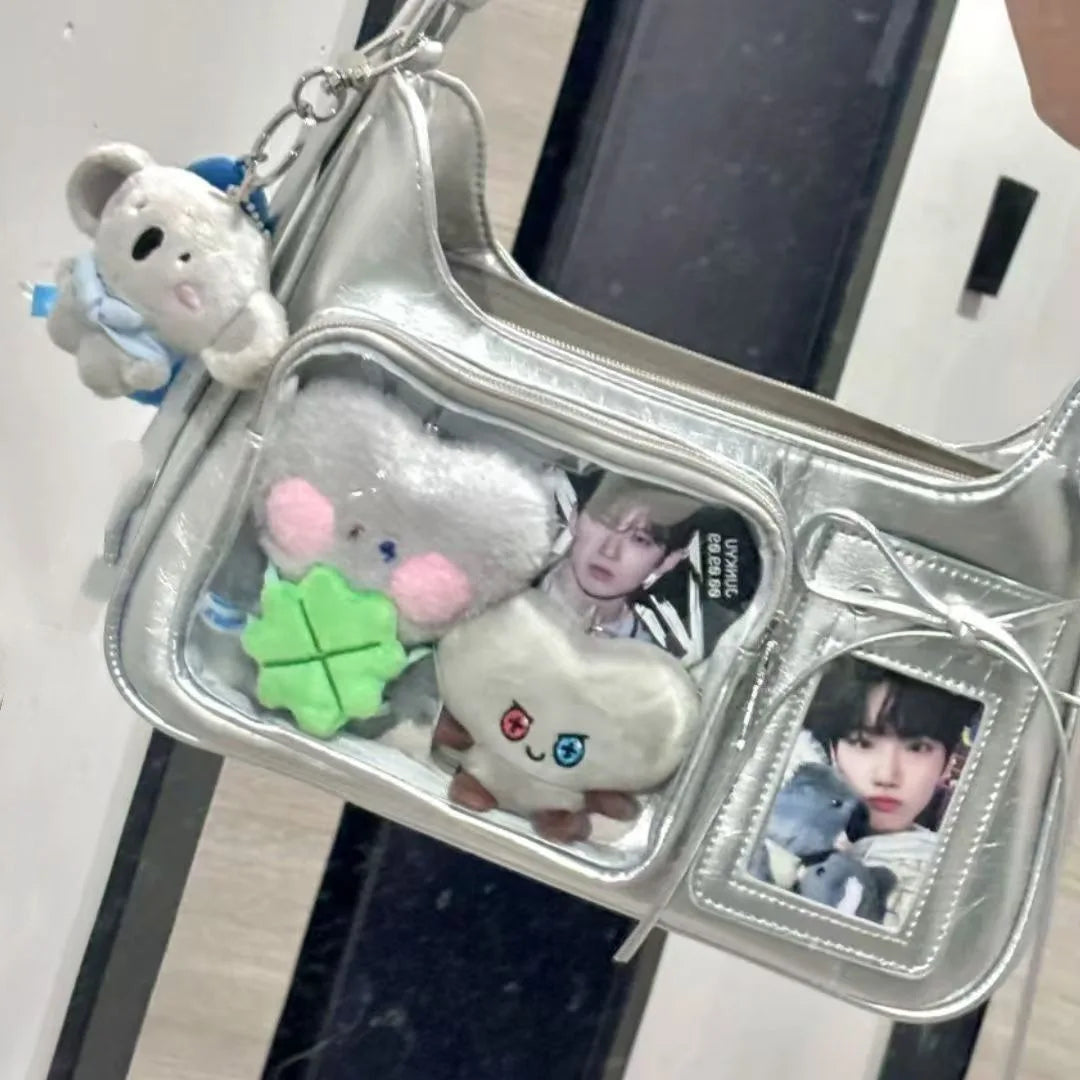 Women's Transparent Ida Bags Japan Shoulder Bags Women Students Crossbody Bags Women's Designer Handbags