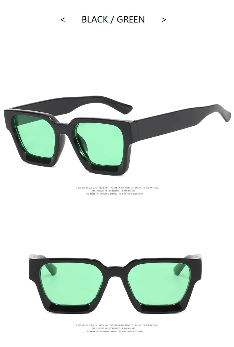 Square Vintage Sunglasses Men Women Fashion Punk Retro Brand Designer Sunglasses Driving Sun Glasses Male UV400 Goggles Shades