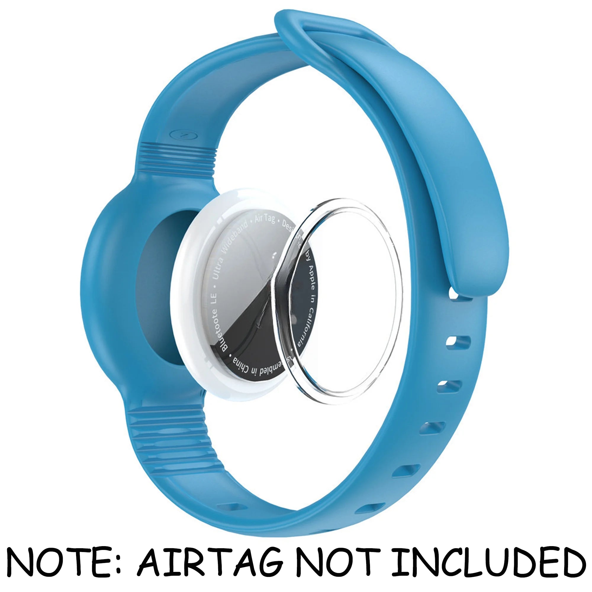 Waterproof Airtag Bracelet for Kids Soft Nylon Hidden Air Tag Wristband Full Cover Lightweight  Band for Toddler Child