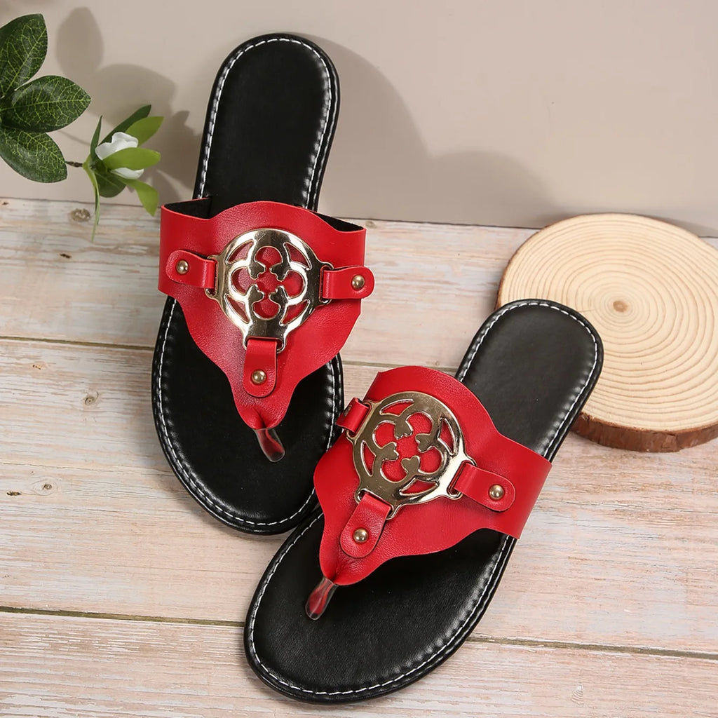 Flip-Flops Fashion Trendy Women's Beach Sandals Outdoor Wear Non-slip Outdoor New Versatile Women Slippers Zapatos De Mujer