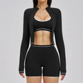 3PCS Sports Sets Woman Set Yoga Sexy Outfits Nude Feel Spring Summer Women's Gym Kit Female Fitness Clothing Outdoor Running