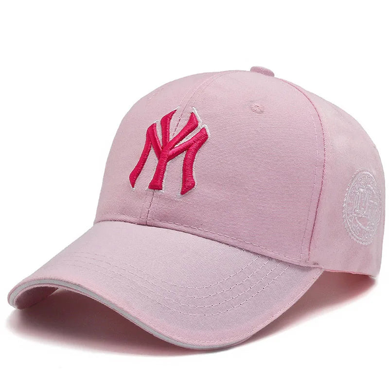 Fashion Letters MY Embroidery Baseball Cap For Women Men Cotton Unisex-Teens Snapback Flat Bill Hip Hop Tide Hats Visors Sun Hat