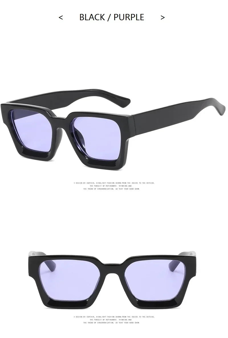 Square Vintage Sunglasses Men Women Fashion Punk Retro Brand Designer Sunglasses Driving Sun Glasses Male UV400 Goggles Shades