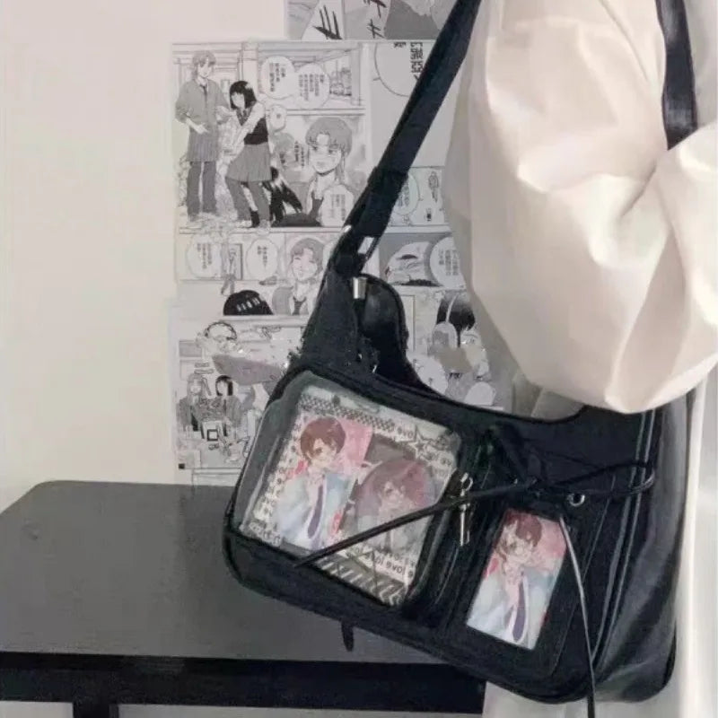 Women's Transparent Ida Bags Japan Shoulder Bags Women Students Crossbody Bags Women's Designer Handbags
