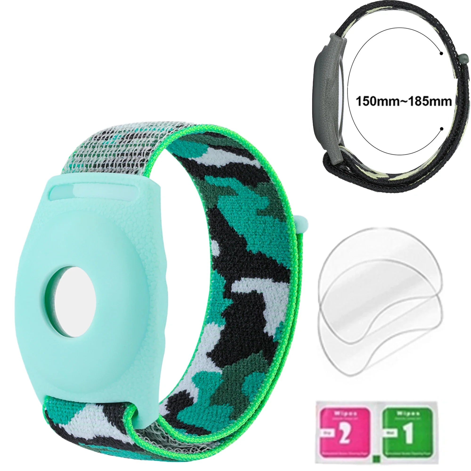 Waterproof Airtag Bracelet for Kids Soft Nylon Hidden Air Tag Wristband Full Cover Lightweight  Band for Toddler Child