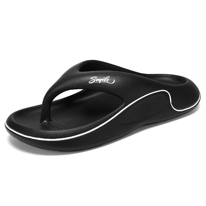 Flip-Flops for Men and Women Summer 2025 New Outer Wear Non-Slip Anti-Odor Flip-Flops Thick-Soled Beach Slippers