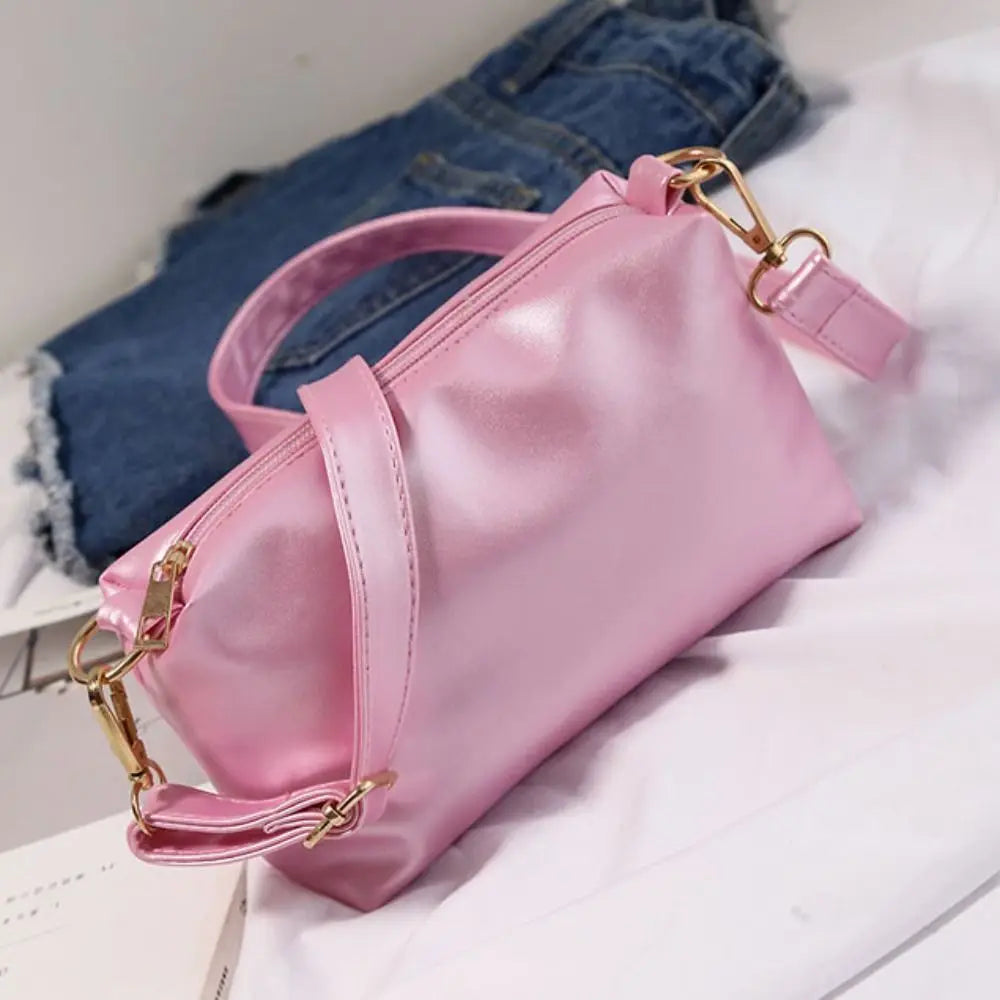 Fashion Clear Crossbody Bag Adjustable Strap Large Capacity Transparent Jelly Bag PVC Square Handbag Summer