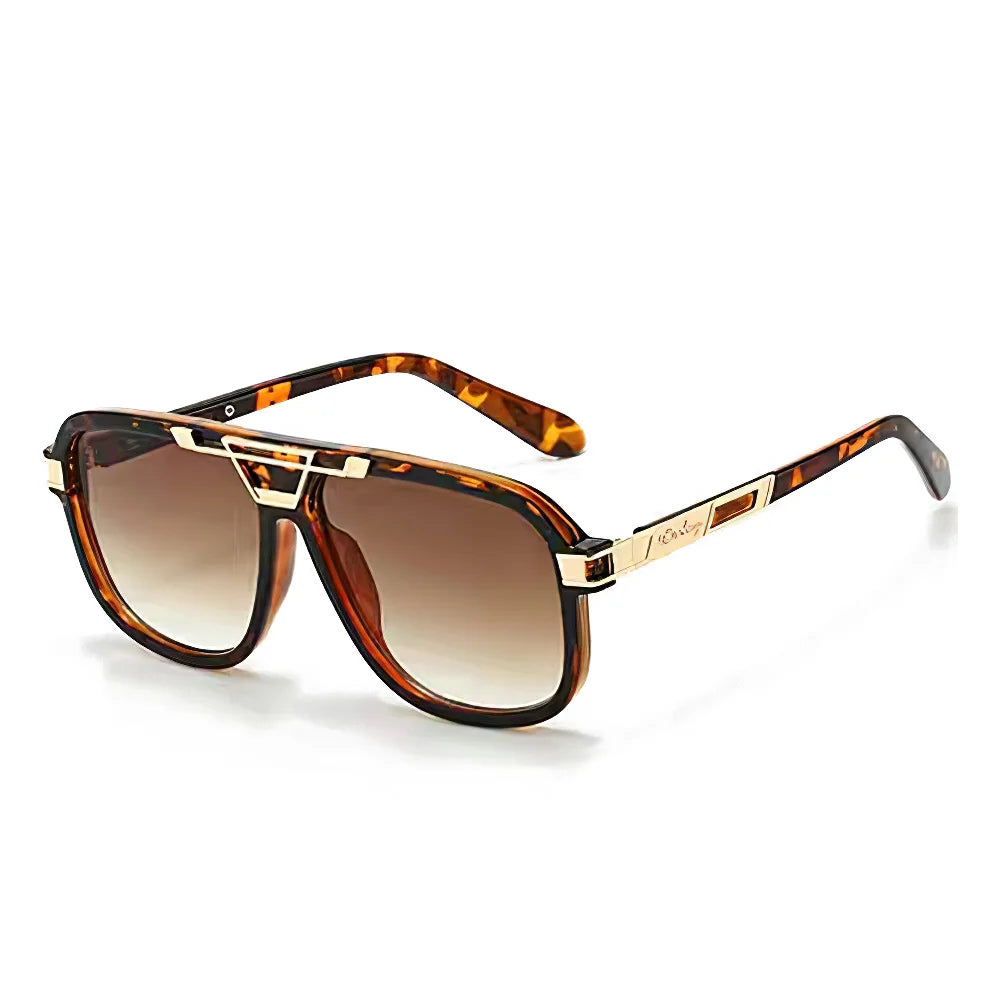 2026 New Fashionable Large Frame Women Sunglasses Gradient Color Glasses Women Trendy Accessories Metal Decorative Styles UV400