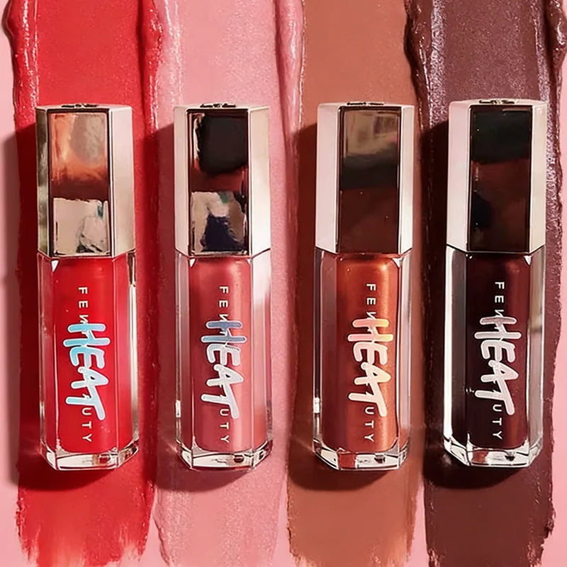 Fenty Beauty Lip Glow Long Lasting Waterproof Moisturizing Shiny Plumping Non-Sticky Glossy Lip Makeup for Daily Party Beauty