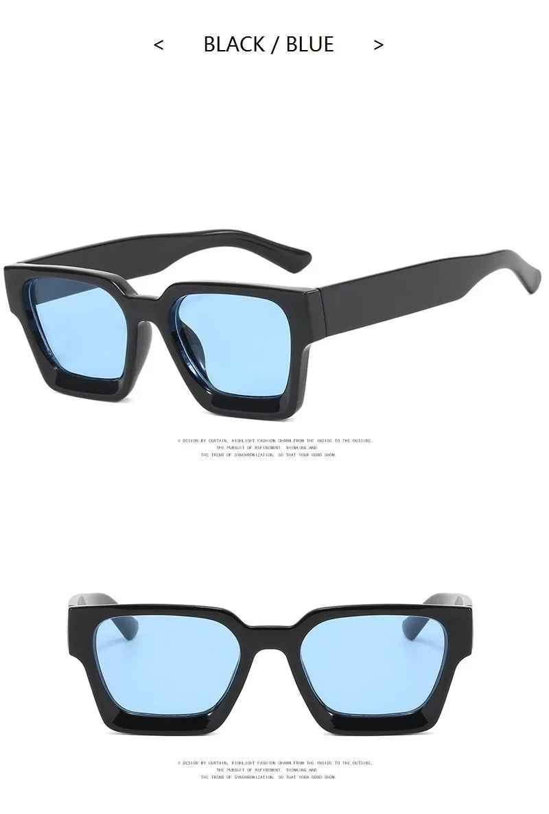 Square Vintage Sunglasses Men Women Fashion Punk Retro Brand Designer Sunglasses Driving Sun Glasses Male UV400 Goggles Shades