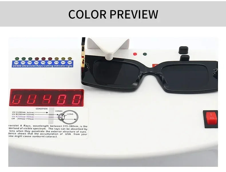 2026 New Retro Square Sunglasses for Women Men Flower Decoration Fashion Ladies Sun Glasses Ins Hot Shading Eyewear UV400