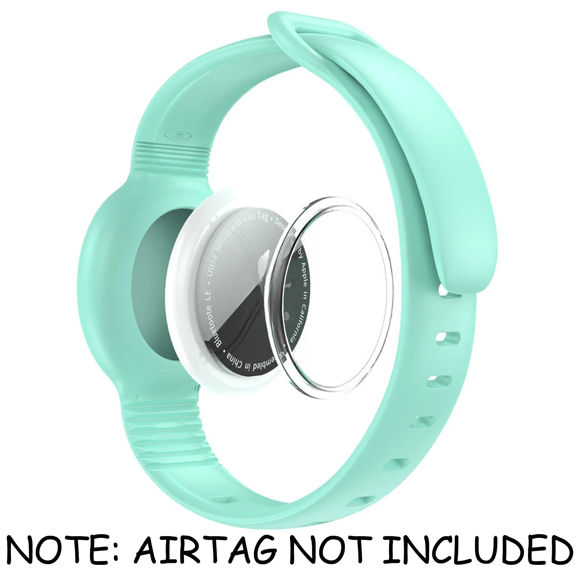Waterproof Airtag Bracelet for Kids Soft Nylon Hidden Air Tag Wristband Full Cover Lightweight  Band for Toddler Child