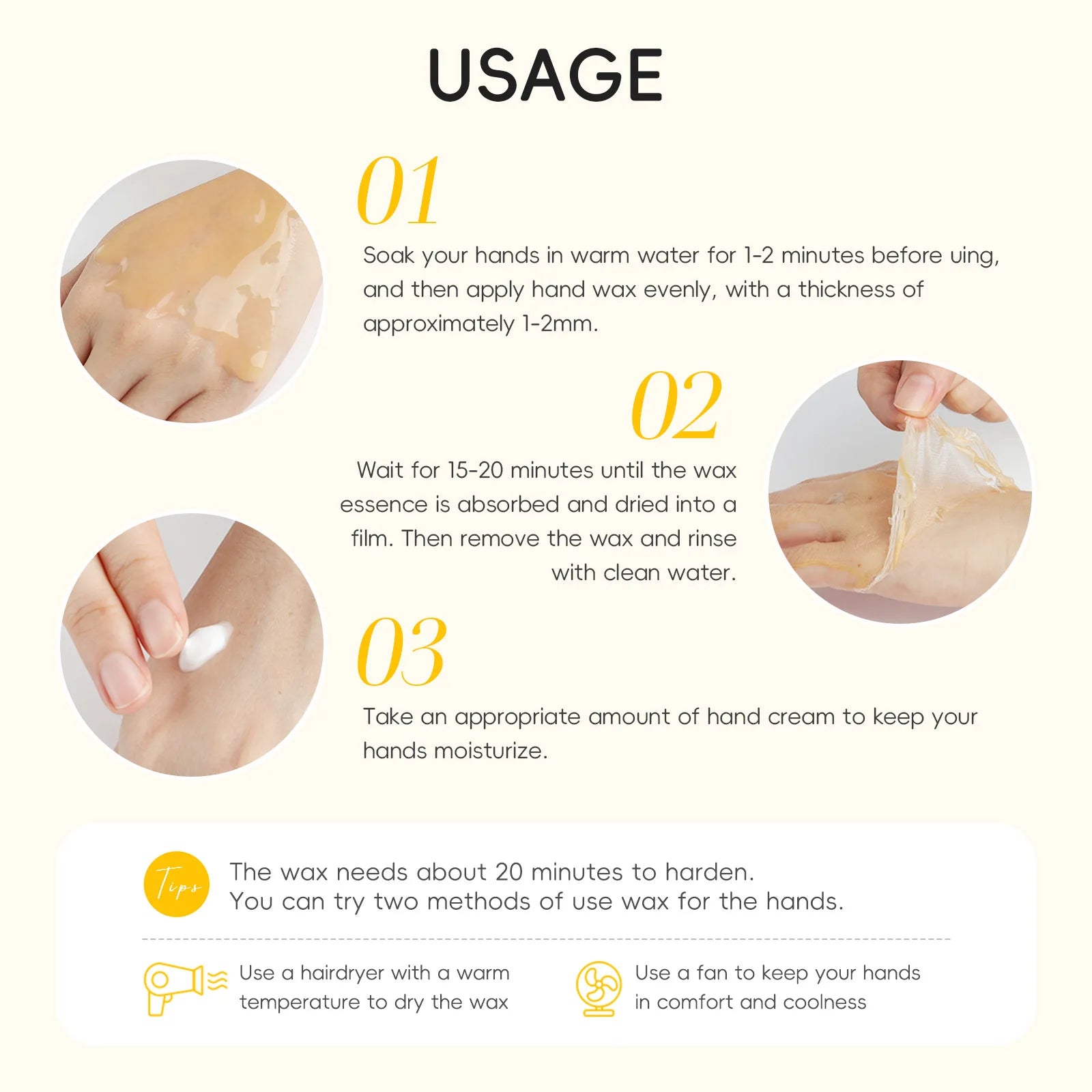Laikou  Honey Hand Wax Moisturizing Exfoliating  Anti-Aging Hand Exfoliator Scrub Hands  lotion Peeling Masks Skin Care 50g