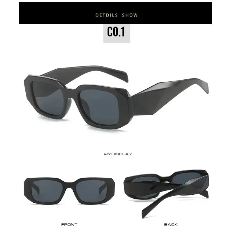 1pc 2026 Trendy Square Sunglasses for Men & Women, UV Protection, Polarized Lens, Fashion Designer Shades, Classic Frame