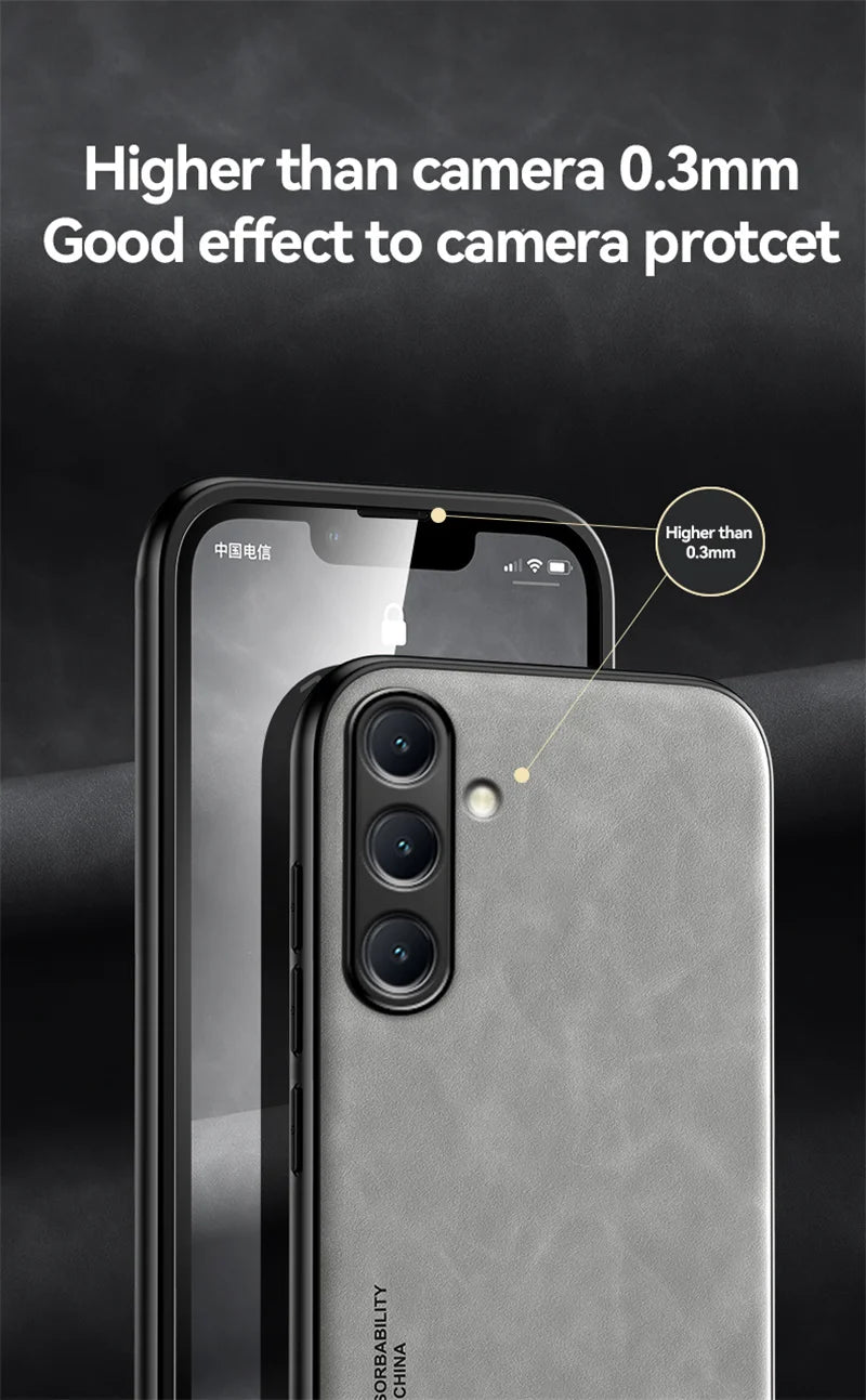 For Samsung Galaxy A56 A36 A26 A16 5G Case Soft Silicone Car Holder Magnetic Leather Phone Cover for Galaxy A06 A 56 36 16 Funda