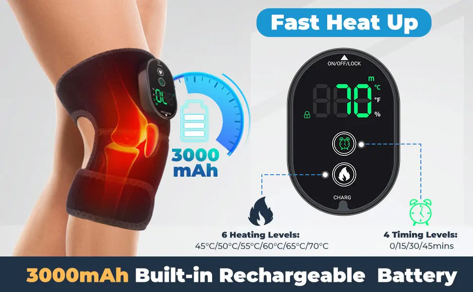 Vibration Shoulder Steamer Belt Heated Shoulder Warmer Massager Electric Smart Massage Machine Temperature Adjust