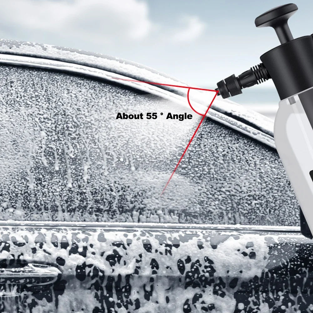 2L Foam Sprayer Car Wash Hand-held Foam Watering Can Air Pressure Sprayer Plastic Disinfection Water Bottle Car Cleaning Tools