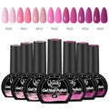 Quiska 7-Piece Nail Gel Kit — Designed for DIY Nail Art, Featuring Trendy Colors; Soak-Off UV Gel, Long-Lasting & Durable