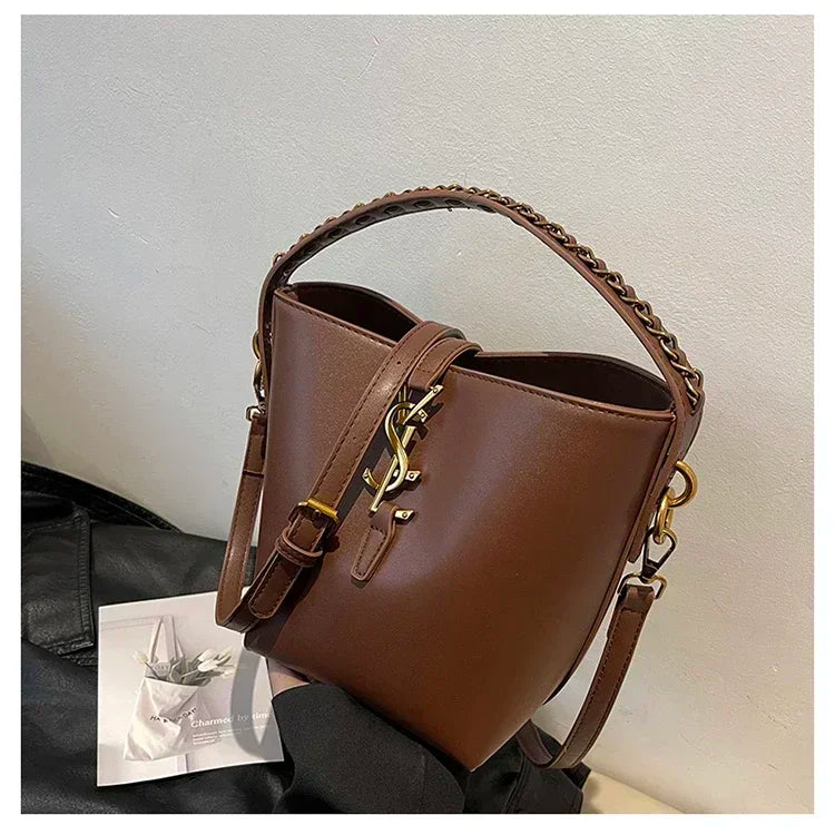 2026 Summer New! Light - Luxury Women's Bucket Bag - High - End Niche Design, Stylish Shoulder Messenger for All Occasions