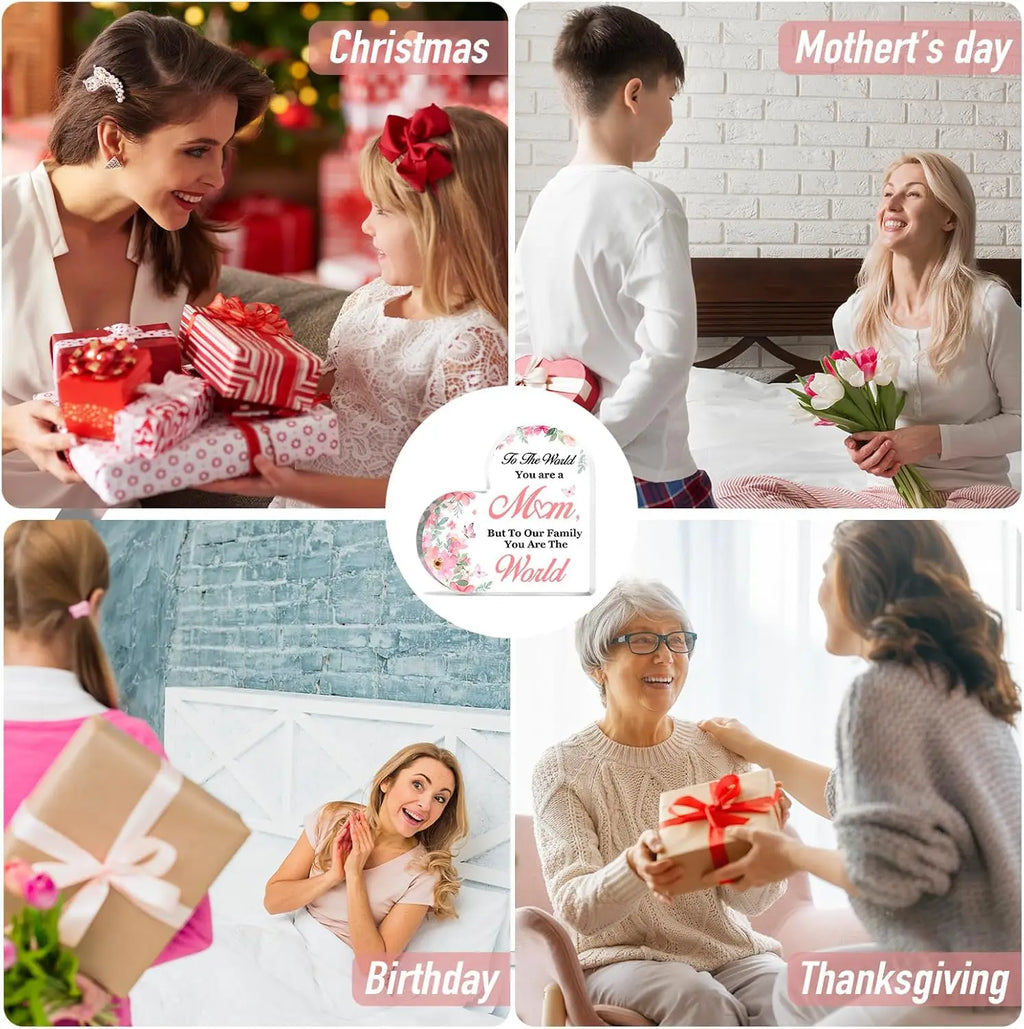 Gifts for Mothers Day- Love Mom Sign Delicate Mom Gifts Appreciative Mothers Day Birthday Christmas Gifts for Mom, Ideas Heart