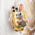 A colorful Easter Bunny egg pattern premium soft protective case for iPhone X/XS/XR/11/12/13/14/15/16 Plus Pro Max