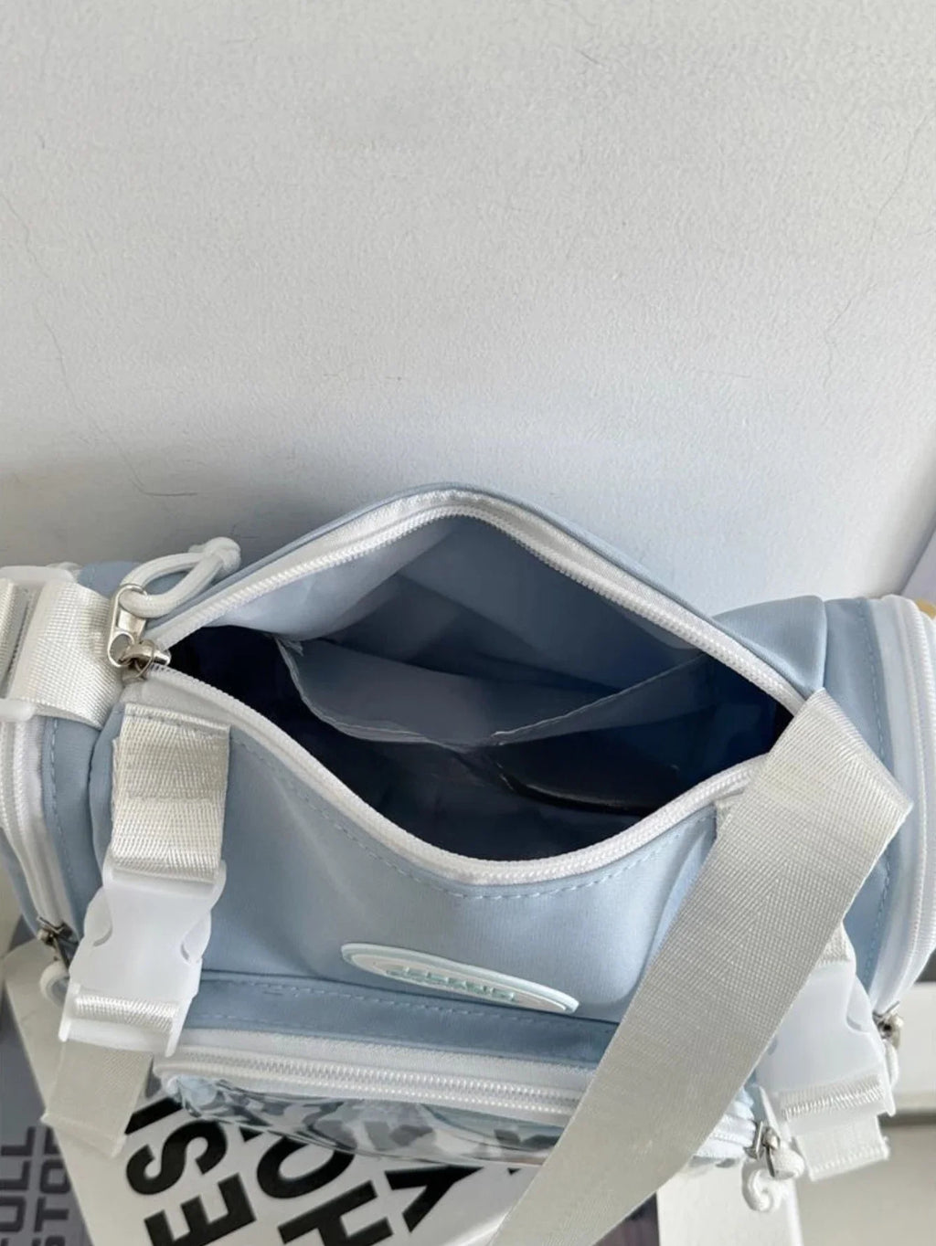 Y2K Fashion Clear Transparent Crossbody Bag Women Multipocket Itabag Summer Bucket Shoulder Bag for Students