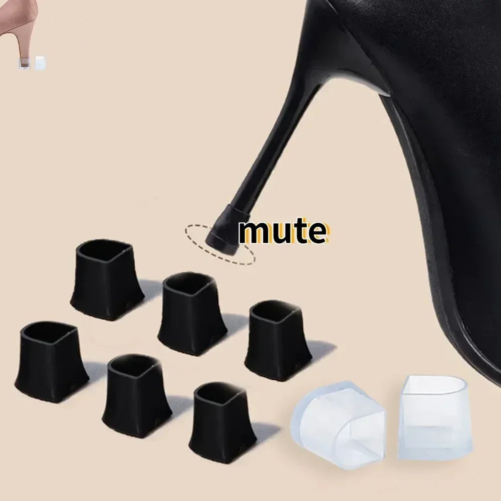 1PAIR Silicone High Heel Protectors Stoppers Latin Stiletto Dancing Covers Antislip High Heeler Bridal Wedding Shoes Accessories