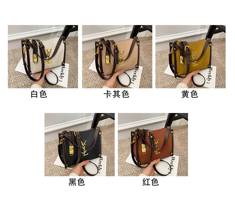 2026 New Korean Style Retro Mini Square Crossbody Bag Shoulder Top Handle Purse Textured Everyday Tote for Women